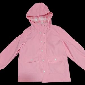 Old Navy Light Pink Kids Raincoat with Hood